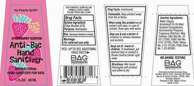 Image Description (Anti Bac Hand Sanitizer Strawberry Scented 30 mL 62vv)